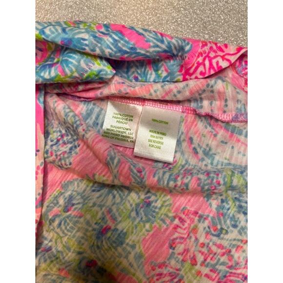 Lilly Pulitzer Etta V-Neck Tee, Size XS , 100% Cotton - Picture 3 of 4